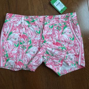 NWT 0 Lilly P pink colony shorts
